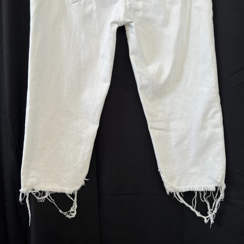 Mother Superior The Almost Saint Cropped Distressed Jeans Almost Innocent Sz 26 - Picture 13 of 14